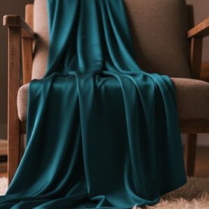 teal blue charmeuse silk